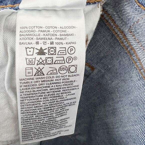 Levi's Men's 501 Original Regular Fit Straight Leg Denim Jeans Blue Size W30/L30 - Picture 12 of 14